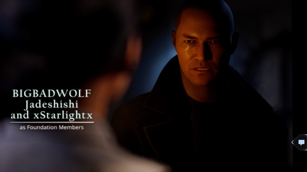 A man looking at the camera. "BIGBADWOLF Jadeshishi and xStarlightx as Foundation Members"