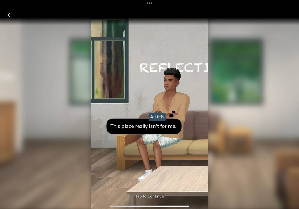 Aiden: This place really isn't for me. 