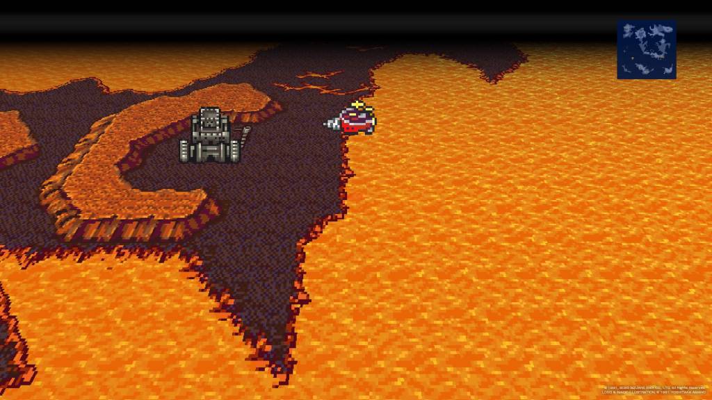 Ship travelling across a lava open world