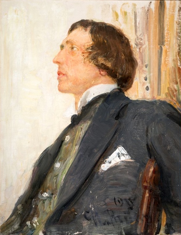 Painting of a youngish man wearing a jacket