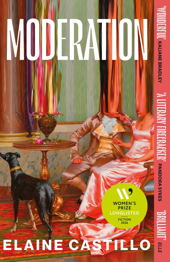 Book cover of Moderation, showing a parlour room with a couple in Regency dress, their heads digitally blurred